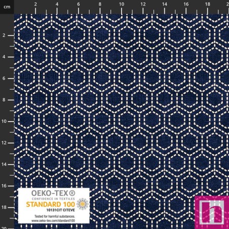 P137-4504-372 PATCH.AMERICANO CHIYO (12) 110 CM. ALGODON 100% MARINO Venta en piezas de 6.00 M