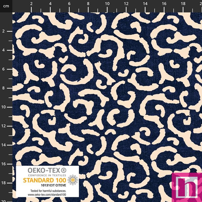 P137-4504-374 PATCH.AMERICANO CHIYO (07) 110 CM. ALGODON 100% MARINO Venta en piezas de 6.00 M
