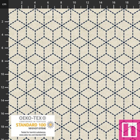 P137-4504-378 PATCH.AMERICANO CHIYO (13) 110 CM. ALGODON 100% PIEDRA Venta en piezas de 6.00 M