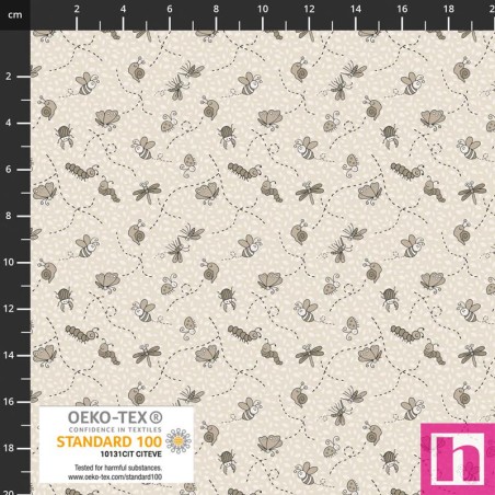 P137-4514-660 PATCH.AMERICANO BUZZ&BLOSSOM (01) 110 CM. ALGODON 100% TOPO Venta en piezas de 6.00 M