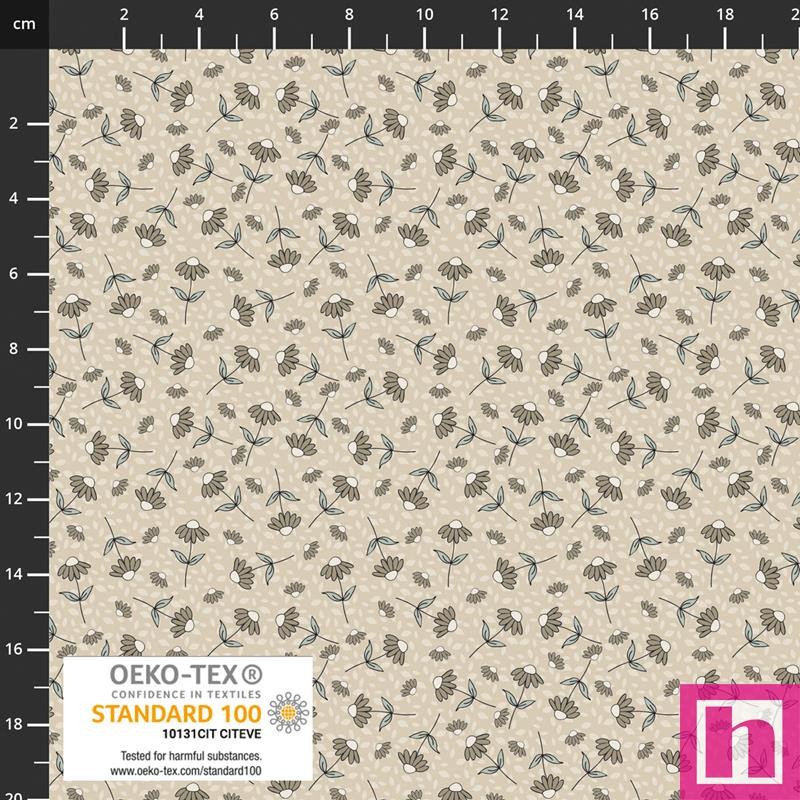 P137-4514-661 PATCH.AMERICANO BUZZ&BLOSSOM (02) 110 CM. ALGODON 100% TOPO Venta en piezas de 6.00 M