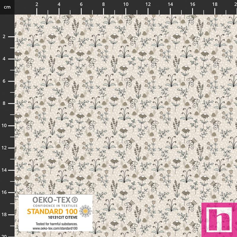 P137-4514-663 PATCH.AMERICANO BUZZ&BLOSSOM (04) 110 CM. ALGODON 100% TOPO Venta en piezas de 6.00 M