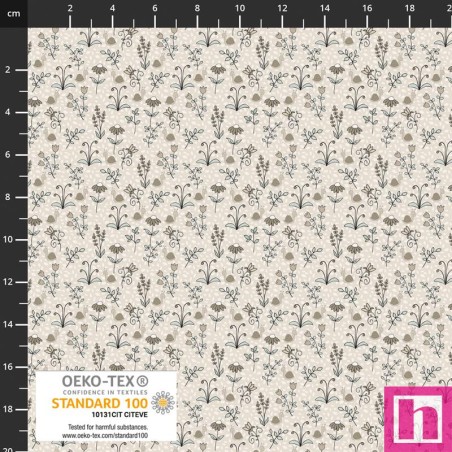 P137-4514-663 PATCH.AMERICANO BUZZ&BLOSSOM (04) 110 CM. ALGODON 100% TOPO Venta en piezas de 6.00 M