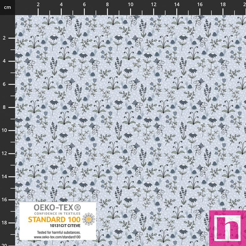 P137-4514-671 PATCH.AMERICANO BUZZ&BLOSSOM (12) 110 CM. ALGODON 100% AZUL Venta en piezas de 6.00 M