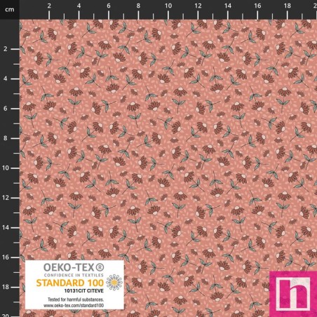 P137-4514-679 PATCH.AMERICANO BUZZ&BLOSSOM (20) 110 CM. ALGODON 100% ROSA Venta en piezas de 6.00 M
