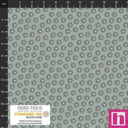 P137-4514-688 PATCH.AMERICANO BUZZ&BLOSSOM (29) 110 CM. ALGODON 100% GRIS Venta en piezas de 6.00 M