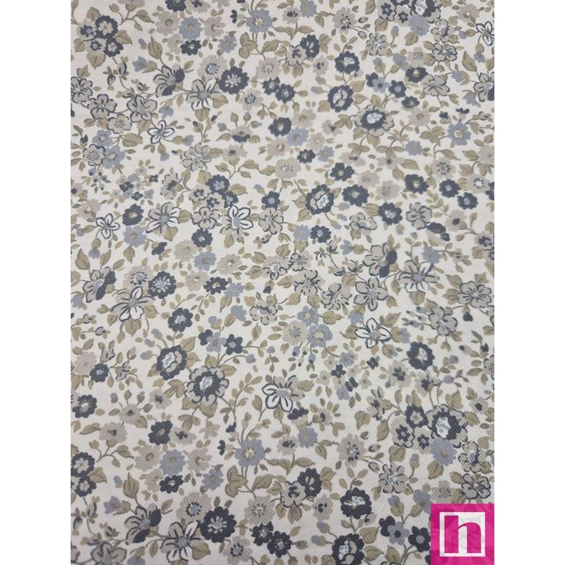 68162 VIYELA ESTAMPADA CAMDEN (02) 160 CM. 140 GR/M2. ALGODON 100% GRIS Venta en piezas de 7.00 M