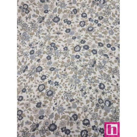 68162 VIYELA ESTAMPADA CAMDEN (02) 160 CM. 140 GR/M2. ALGODON 100% GRIS Venta en piezas de 7.00 M