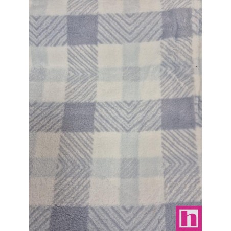 68179 CORALINA ESTAMPADA PIRINEOS (04) 1.50 M. 280 GR/M2 POLIESTER 100% CELESTE Venta en piezas de 12.00 M