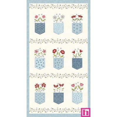 P140-3400P-44 PATCH. AMERICANO POCKETFUL OF POSIES (01) PANEL 60X110 CM. ALGODON 100% CREMA Venta en piezas de 6.80 M