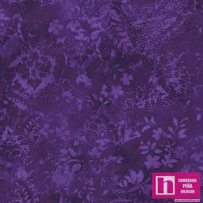 P17-MASQBD105-V2 PATCH.AMERICANO BEAUTIFUL BACKING VINTAGE DAMASK (11) 270 CM. ALGODON 100% MORADO Venta en piezas de 7.00 M