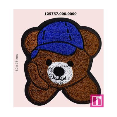 125757-00 APLICACION INFANTIL TERMOADHESIVA CARDELL-GORRA58X75MM. POLIESTER MULTI Venta en piezas de 5.00 U