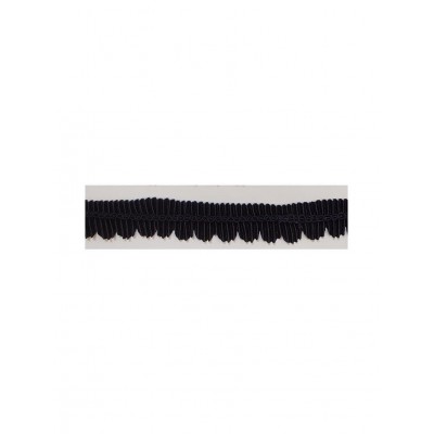 342422-0020 PLISADO FANTASIA CRUX 20 MM. POLIESTER 50% -NYLON 50% NEGRO Venta en piezas de 10.00 M