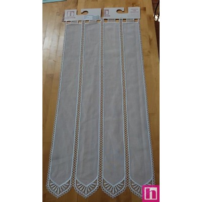 66126 TENDINA MACRAME OZLEM 0.60 MTS. POLIESTER 100% BLANCO Venta en piezas de 18.00 M