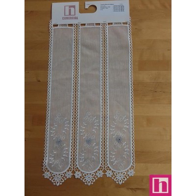 66130 TENDINA MACRAME MIRAY 0.60 MTS. POLIESTER 100% NATURAL/GRIS Venta en piezas de 18.00 M