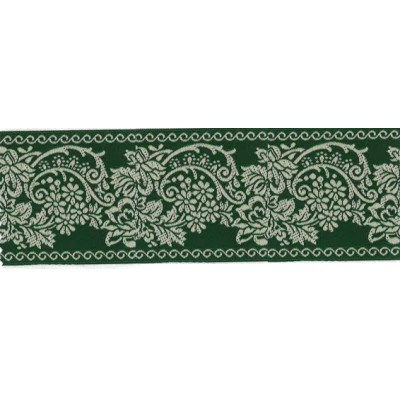 9356-50-2 TAPACOSTURAS JACQUARD 50 MM. POLIESTER 100% VERDE Venta en piezas de 25.00 M