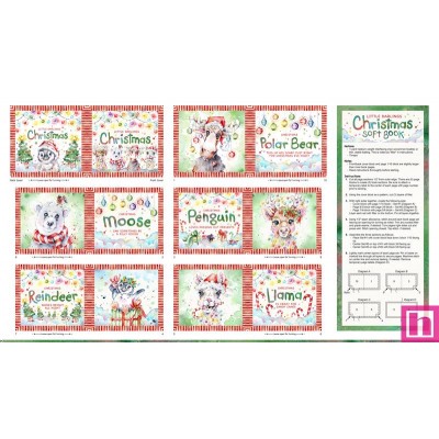 P121-LDCH5355-PA PATCH. AMERICANO LITTLE DARLINGS CHRISTMAS (04) 110 CM. ALGODON 100% BLANCO/MULTI Venta en piezas de 7.00 M