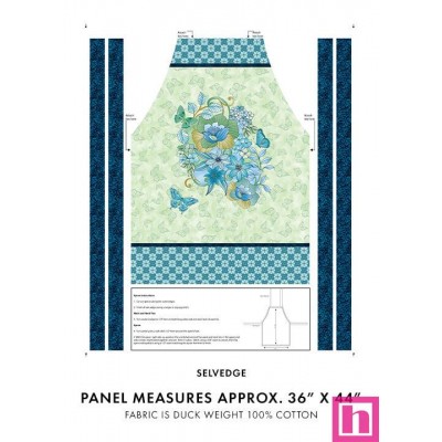 P133-14871D-99 PATCH.AMERICANO BUTTERFLY CALYPSO (25) PANEL 90X110 CM. ALGODON 100% BLANCO/AZUL Venta en piezas de 6.80 M