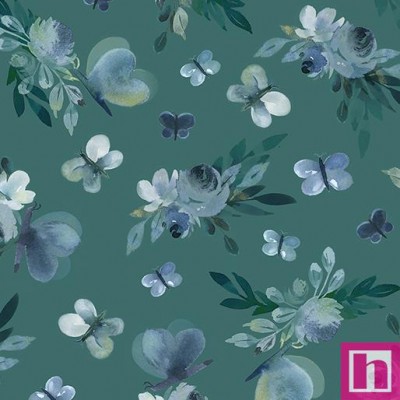 P133-16391-85 PATCH.AMERICANO ENCHANTED FLORALS (05) 110 CM. ALGODON 100% OCEANO Venta en piezas de 6.80 M