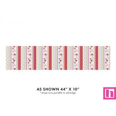 P133-16461-21 PATCH.AMERICANO FRENCH MEADOW (10) 110 CM. ALGODON 100% BLANCO/FUCSIA Venta en piezas de 6.80 M