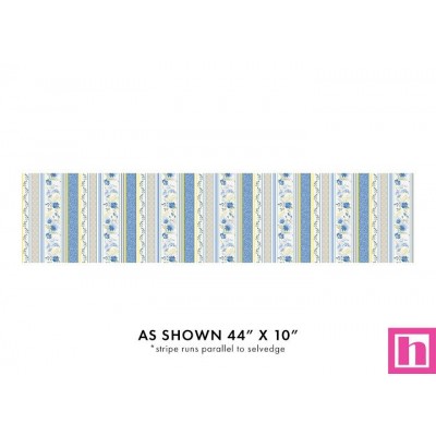 P133-16461-51 PATCH.AMERICANO FRENCH MEADOW (21) 110 CM. ALGODON 100% BLANCO/AZUL Venta en piezas de 6.80 M