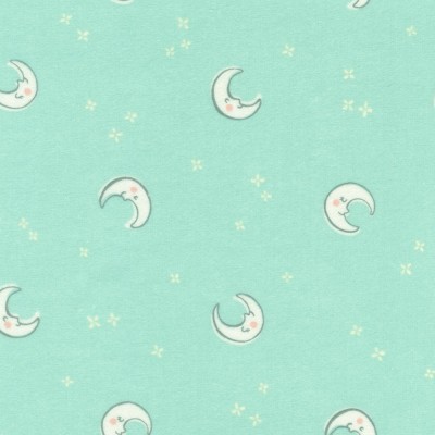 P135-SRKF-21892-192 PATCH. AMERICANO COZY COTTON FLANNEL OVER THE MOON (32) 110 CM. ALGODON 100% MENTA Venta en piezas de 7.00 M