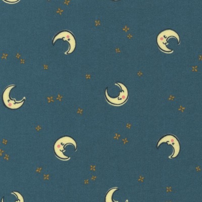 P135-SRKF-21892-77 PATCH. AMERICANO COZY COTTON FLANNEL OVER THE MOON (36) 110 CM. ALGODON 100% NAVY Venta en piezas de 7.00 M