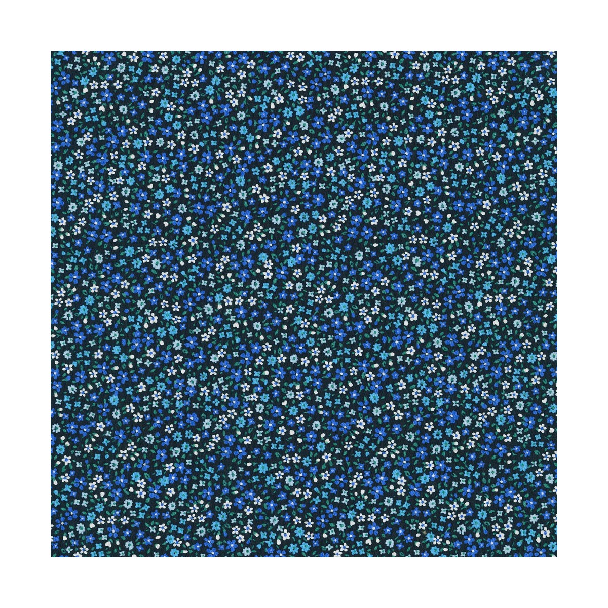 P135-SB-6110D6-8 PATCH. AMERICANO PETIT GARDEN BLUES (04) 110 CM. ALG 100% NEGRO VENTA EN PZAS. DE 7 M APRO