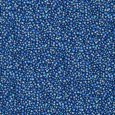 P135-SB-6110D6-7 PATCH. AMERICANO PETIT GARDEN BLUES (03) 110 CM. ALG 100% NAVY VENTA EN PZAS. DE 7 M APRO