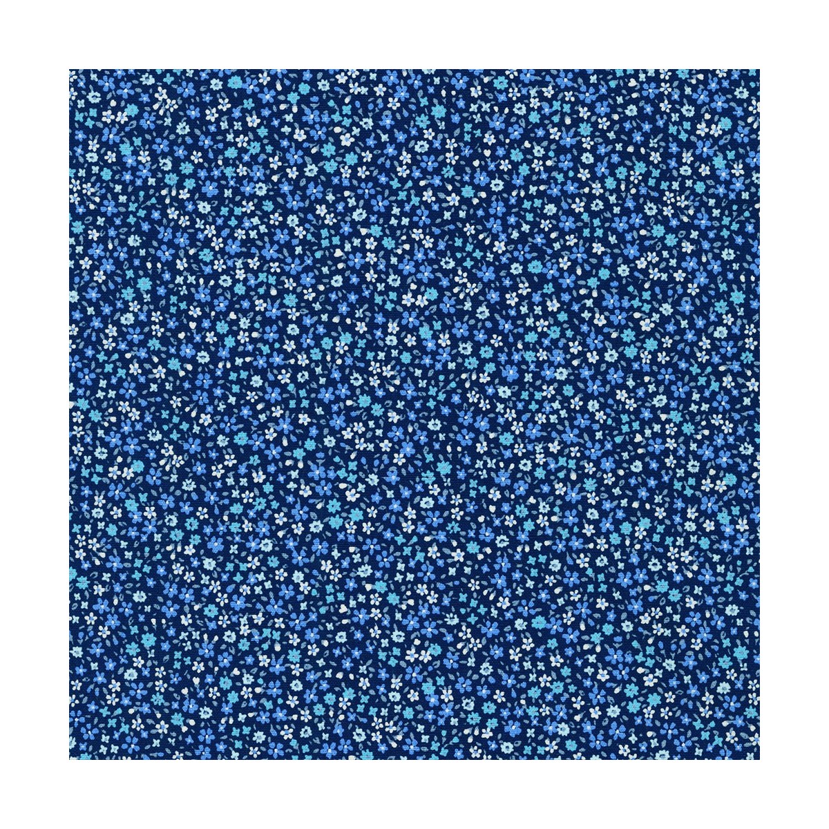P135-SB-6110D6-7 PATCH. AMERICANO PETIT GARDEN BLUES (03) 110 CM. ALG 100% NAVY VENTA EN PZAS. DE 7 M APRO
