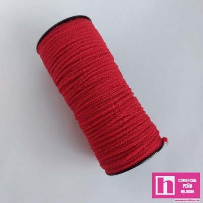 62721 CORDON MASCARILLAS 4 MM. LYCRA 100% ROJO Venta en piezas de 100.00 M