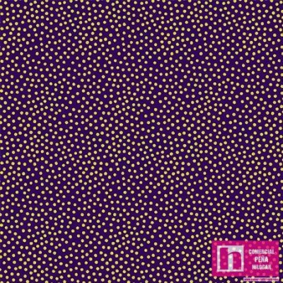 65183 PATCH.AMERICANO GARDEN PINDOT (36) 110 CM. ALGODON 100% MORADO/ORO MEALLIC Venta en piezas de 6.80 M