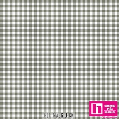 P0017-MAS610-KK1 PATCH. AMERICANO BEAUTIFUL BASICS-CLASSIC CHECK (48) 110 CM. ALGODON 100% MARENGO/BLANCO Venta en piezas de 7.0