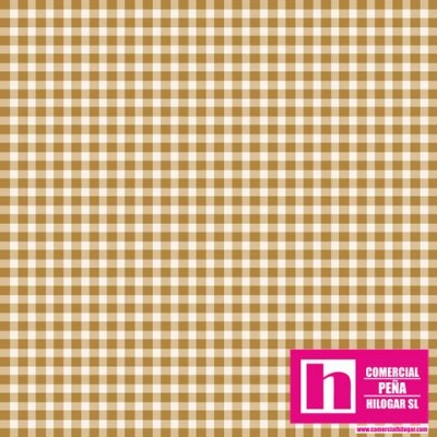 P0017-MAS610-S2 PATCH. AMERICANO BEAUTIFUL BASICS-CLASSIC CHECK (53) 110 CM. ALGODON 100% TRIGO/BLANCO Venta en piezas de 7.00 M