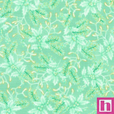 P135-SRKM-22290-32 PATCH. AMERICANO HOLIDAY FLOURISH-FESTIVE FINERY (07) 110 CM. ALGODON 100% MENTA Venta en piezas de 7.00 M