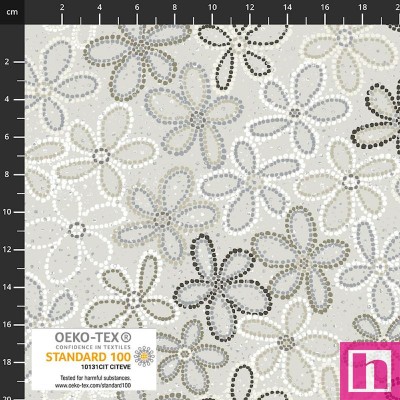 P137-4502-972 PATCH.AMERICANO VINTAGE WINDFLOWER (08) 110 CM. ALGODON 100% GRIS Venta en piezas de 6.00 M