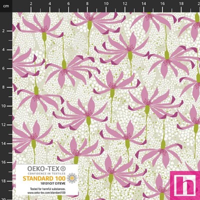 P137-4502-973 PATCH.AMERICANO VINTAGE WINDFLOWER (01) 110 CM. ALGODON 100% LINO/ROSA Venta en piezas de 6.00 M