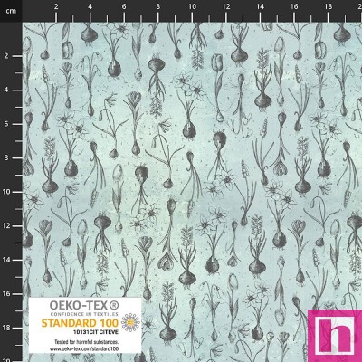 P137-4502-980 PATCH.AMERICANO VINTAGE WINDFLOWER (12) 110 CM. ALGODON 100% GRIS Venta en piezas de 6.00 M