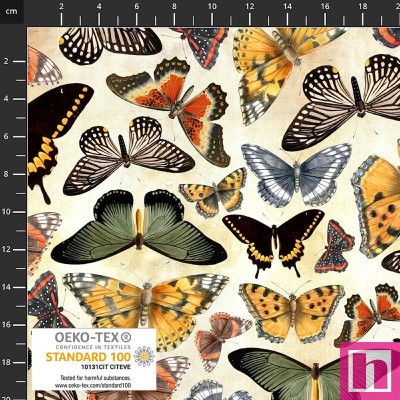 P137-4502-985 PATCH.AMERICANO VINTAGE WINDFLOWER (10) 110 CM. ALGODON 100% MARFIL/MULTI Venta en piezas de 6.00 M