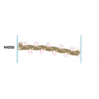 44050 1200-3428_FANTASY PLAITS RUSTICA PAPRIKA POLIESTER 100% ROSA Venta en piezas de 50.00 M