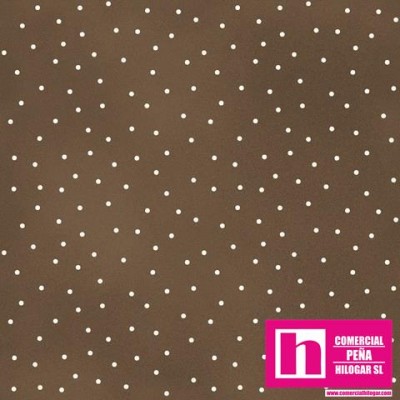 P0017-MAS8119-A3 PATCH. AMERICANO BEAUTIFUL BASICS-SCATTERED DOT (92) 110 CM. ALGODON 100% MARRON/BLANCO Venta en piezas de 7.00