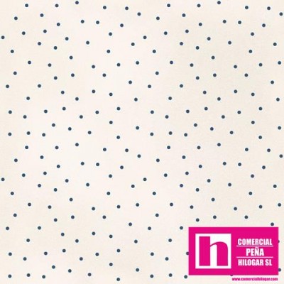 P0017-MAS8119-EB PATCH. AMERICANO BEAUTIFUL BASICS-SCATTERED DOT (85) 110 CM. ALGODON 100% NATURAL/AZUL Venta en piezas de 7.00 