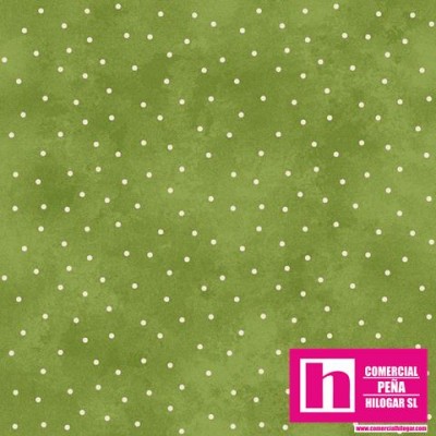 P0017-MAS8119-G5 PATCH. AMERICANO BEAUTIFUL BASICS-SCATTERED DOT (99) 110 CM. ALGODON 100% MUSGO/BLANCO Venta en piezas de 7.00 