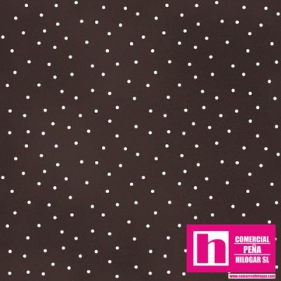 P0017-MAS8119-AJ PATCH. AMERICANO BEAUTIFUL BASICS-SCATTERED DOT (94) 110 CM. ALGODON 100% CHOCOLATE/BLANCO Venta en piezas de 7