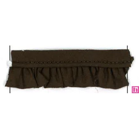 43159 VIVO FRUNCIDO CAMELIA POLIESTER 50%-ALGODON 50% CHOCOLATE Venta en piezas de 25.00 M