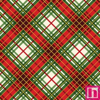 P133-14030M-99 PATCH.AMERICANO CHRISTMAS MUSICAL (08)  110 CM. ALG 100% VERDE/ROJO/METALLIC VENTA EN PZAS. DE 6.80 M APRO